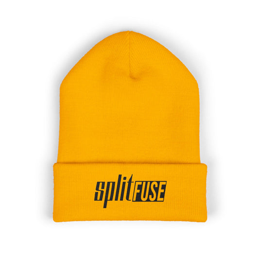 SPLITFUSE GOLD CUFFED BEANIE
